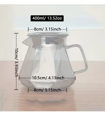 سيرفر قهوة زجاجي - 400 مل