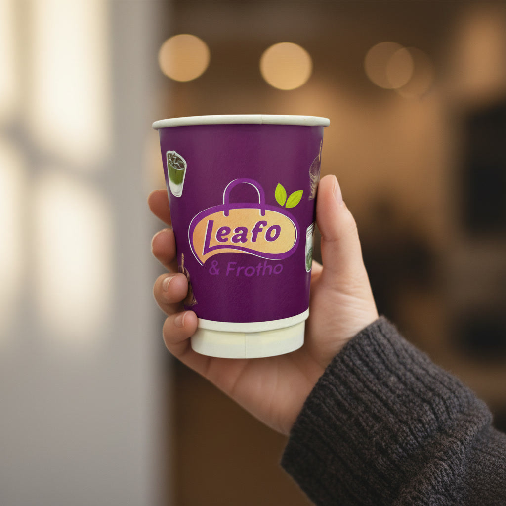 LEAFO & FROTHO أكواب ورقية دبل